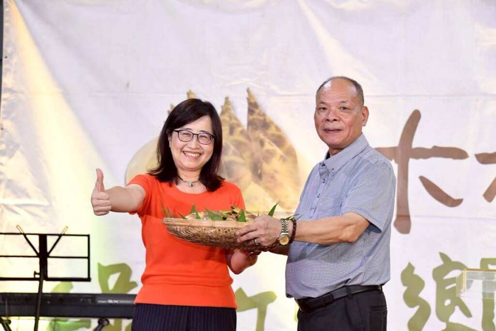 ▲林奕華出席木柵綠竹筍饗宴活動。