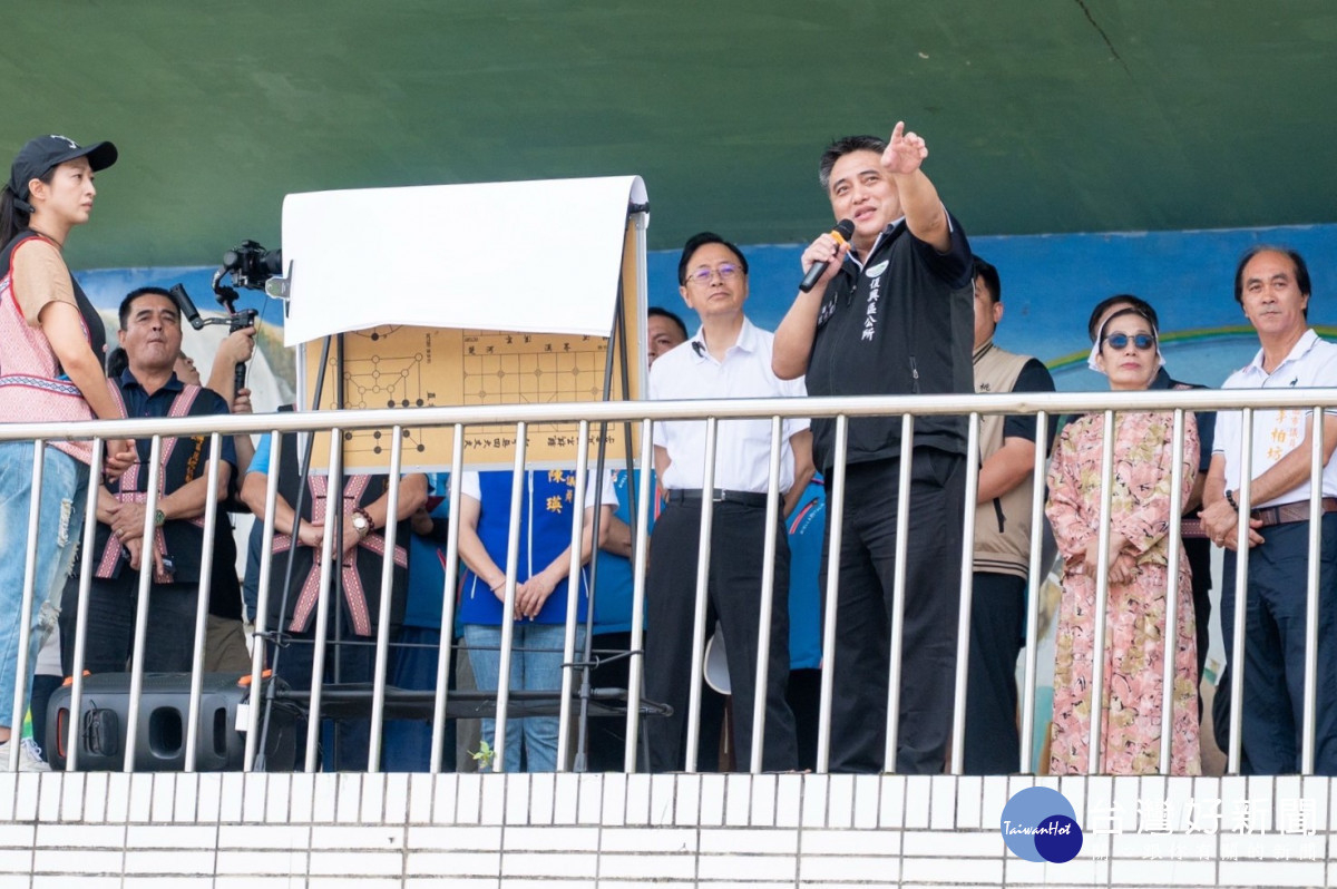 復興區公所說明復興區介壽國中停車場整建工程。