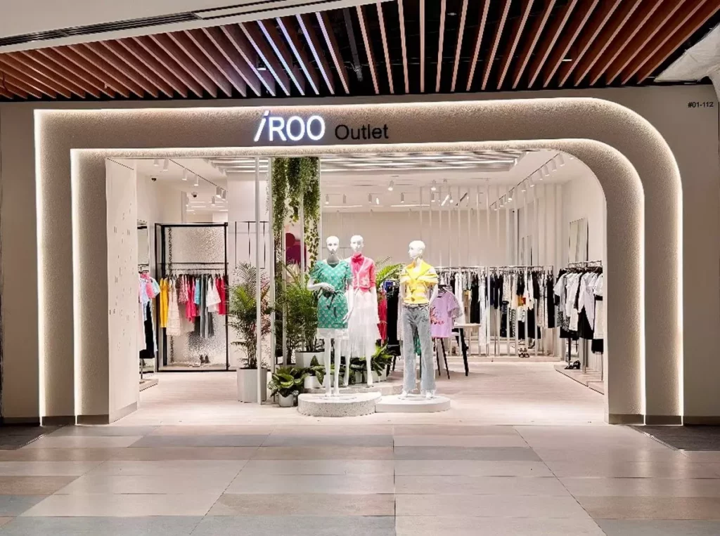 iROO位於新加坡IMM以「永續時尚」為理念的首家 Outlet店