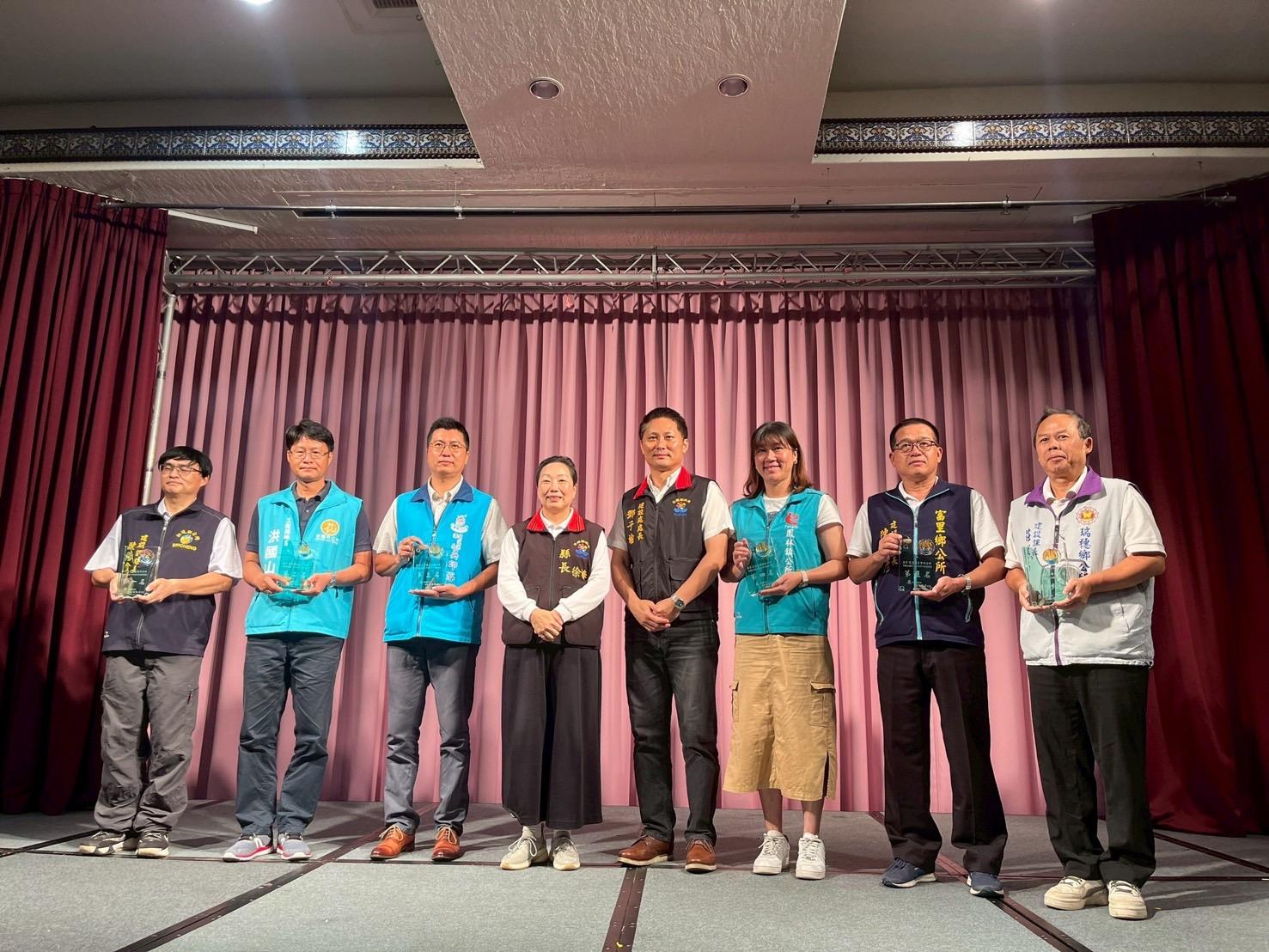 深化基層防災實力！ 花蓮縣長徐榛蔚表揚防汛優秀六鄉鎮市公所