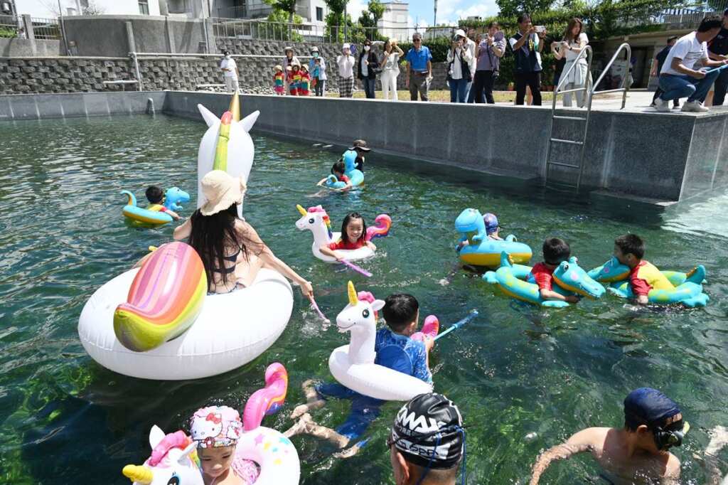 ▲臺東市湧泉運動公園風華再現，提供民眾與遊客多元消暑選擇。