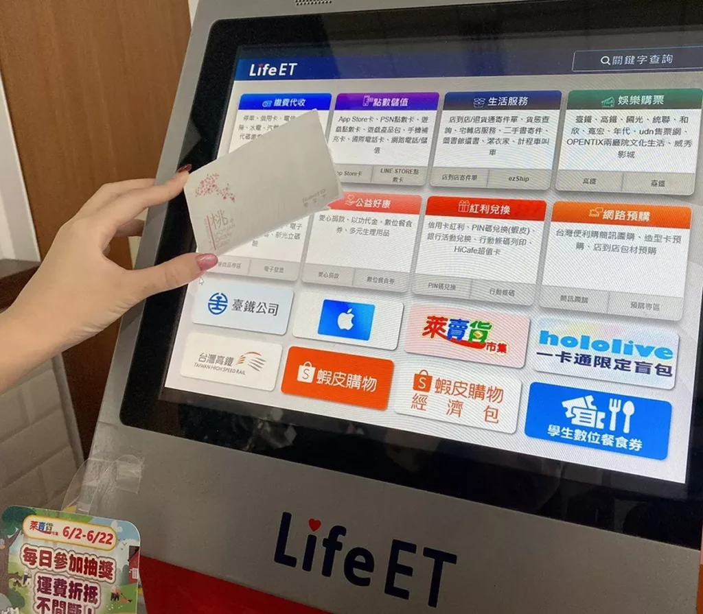 使用萊爾富門市內 Life-ET 機台，依序點選【公益好康】與【數位餐食券】，經感應市民卡確認身分後，即可兌換85元等值餐食