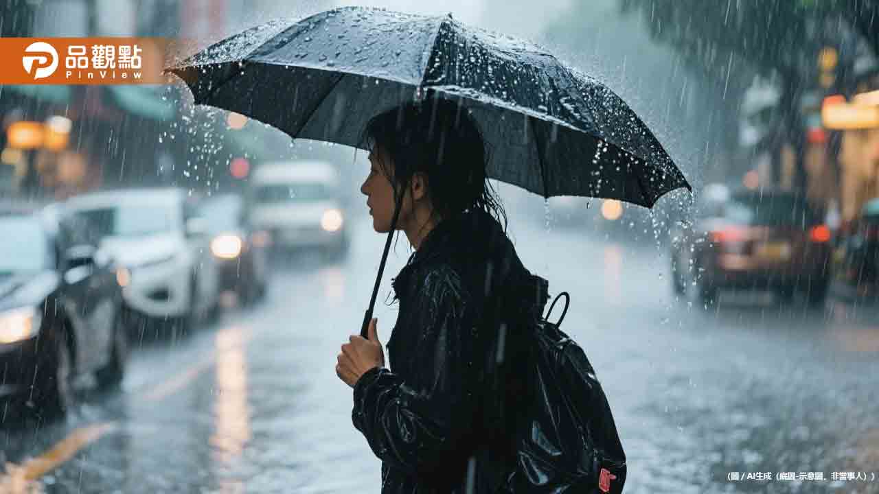 台中突炸「颱風級暴雨」!夜市民眾秒逃、男脫衣狂奔