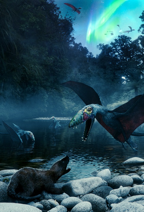 ▲海科館暑假「南極恐龍」8K新片上映。