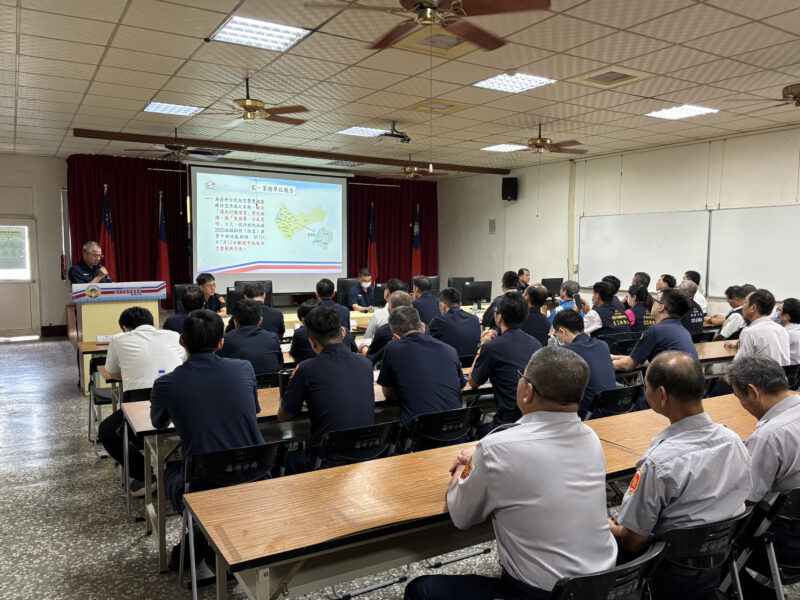 圖文:霧峰分局召開2025城鎮韌性(防空)演習協調會強化民眾防空警覺 。