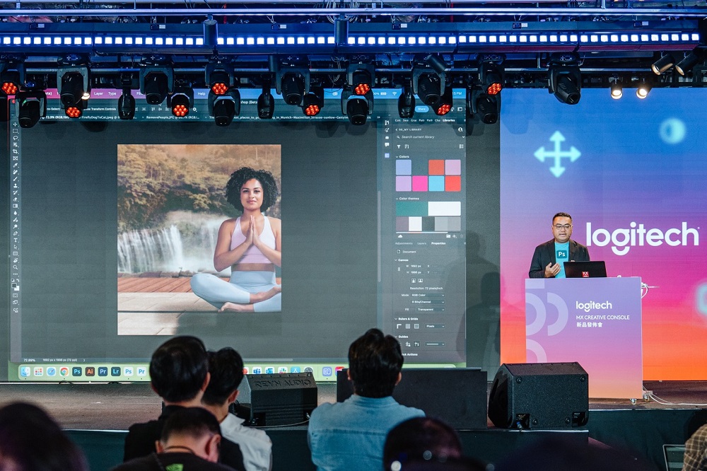 Adobe 首席數碼媒體技術工程顧問黃耀興 Ernest Wong 現場分享,結合AI工具打造創作者高效心流