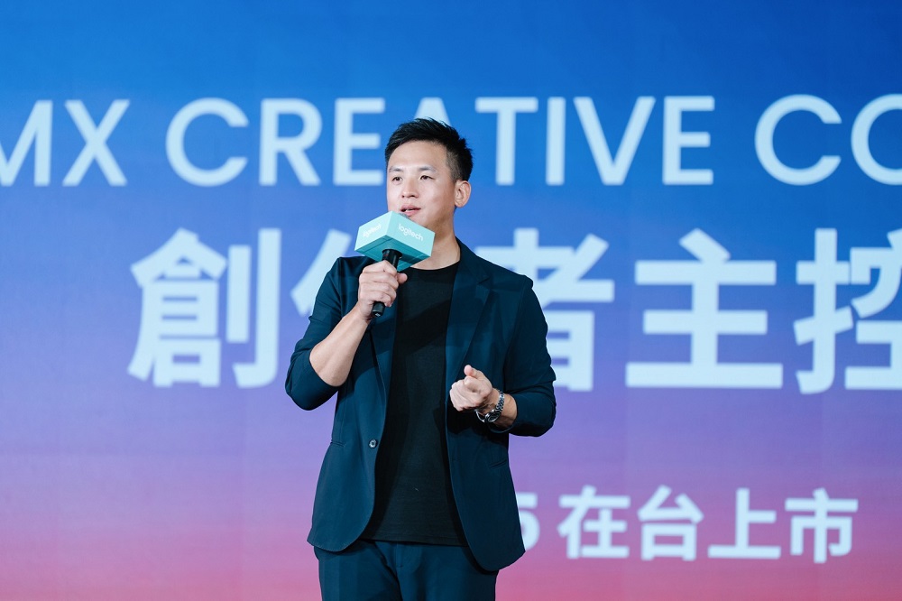 Logitech 台灣香港區總經理施前江 Aries 表示 MX Creative Console 係為創作者主控台為創作者打造出未來解決方案