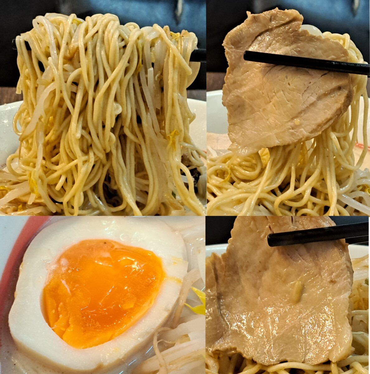 拉麵的肉片長時間慢火燉煮，再以日本特調醬汁醃製烹調魯肉入味也讓拉麵內的肉質Q彈厚實的口感令人垂涎三尺。(記者郭晉嘉拍攝)。