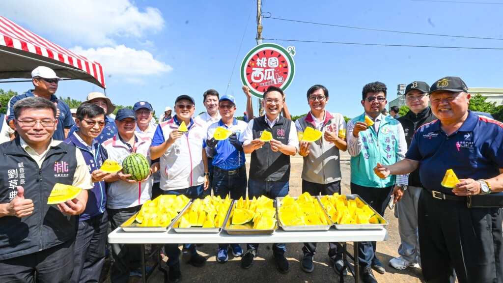 ▲桃園市副市長蘇俊賓推廣桃園優質環保農產。