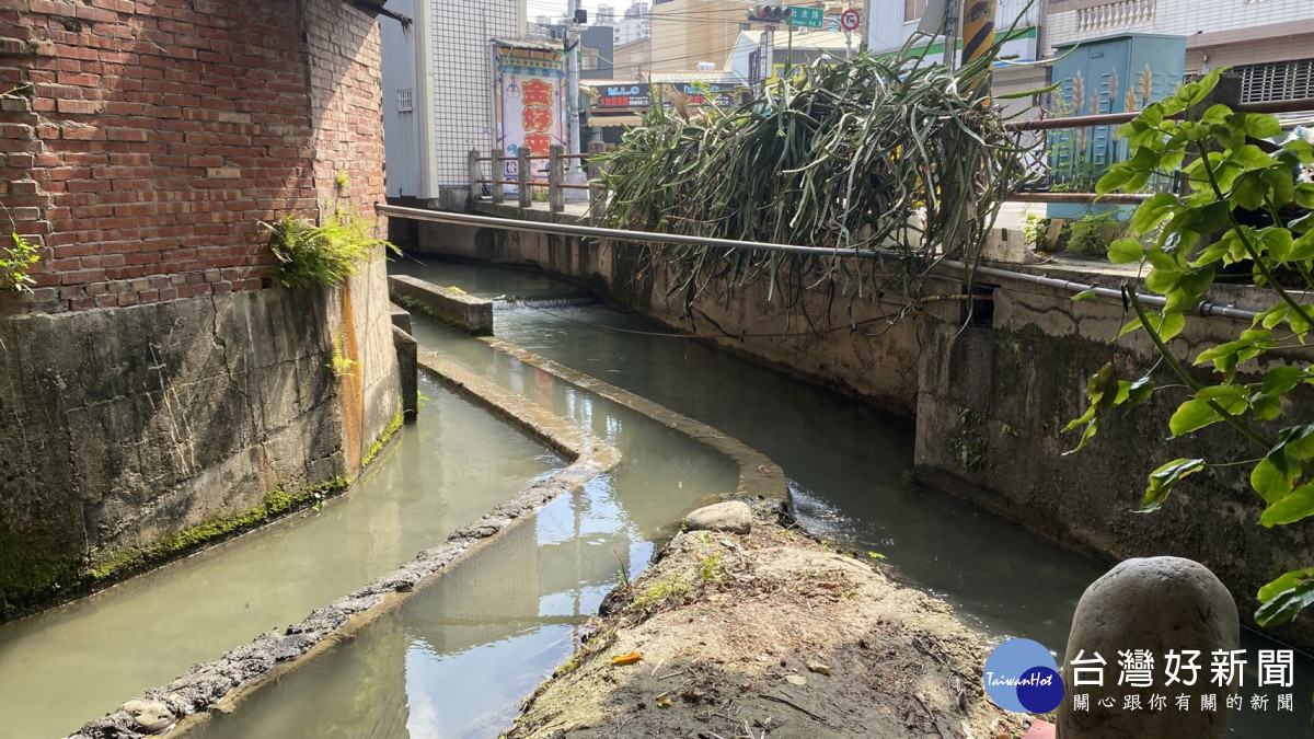 葫蘆墩圳西汴幹線社皮分線因泥沙淤積嚴重,導致水流速度緩慢。