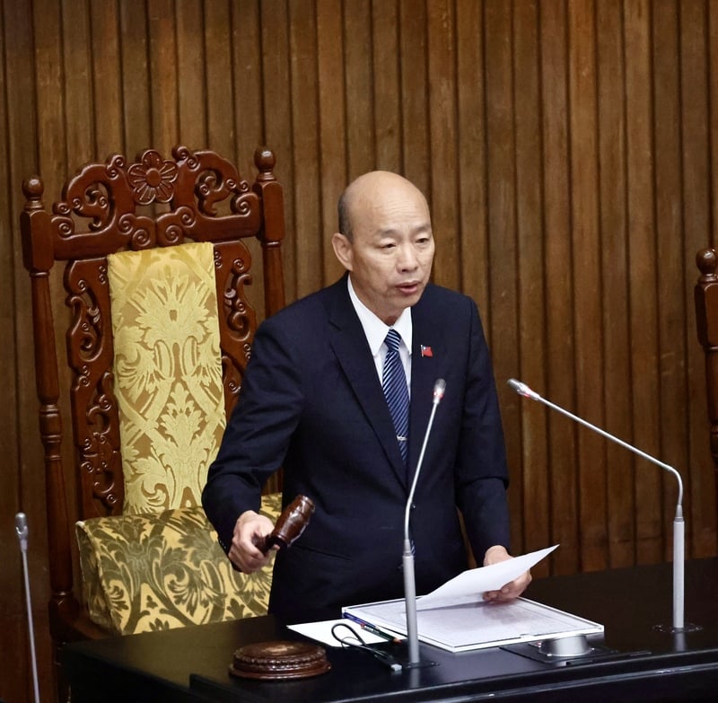 立法院會1日只處理3案,開會1小時後,立法院長韓國瑜宣布散會。中央社