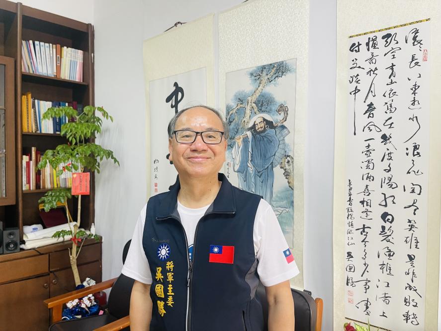 國民黨基隆市黨部主委吳國勝。翻攝畫面