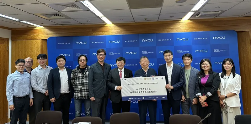 麗寶新藥與陽明交大簽約現場,包括輝達等知名科技與生技公司都派代表,見證歷史性一刻。