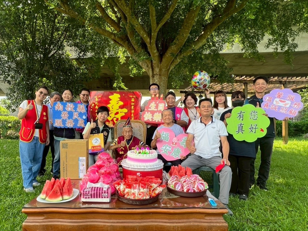 無限祝福！樂活開朗榮民人瑞蔡伯伯108歲嵩壽