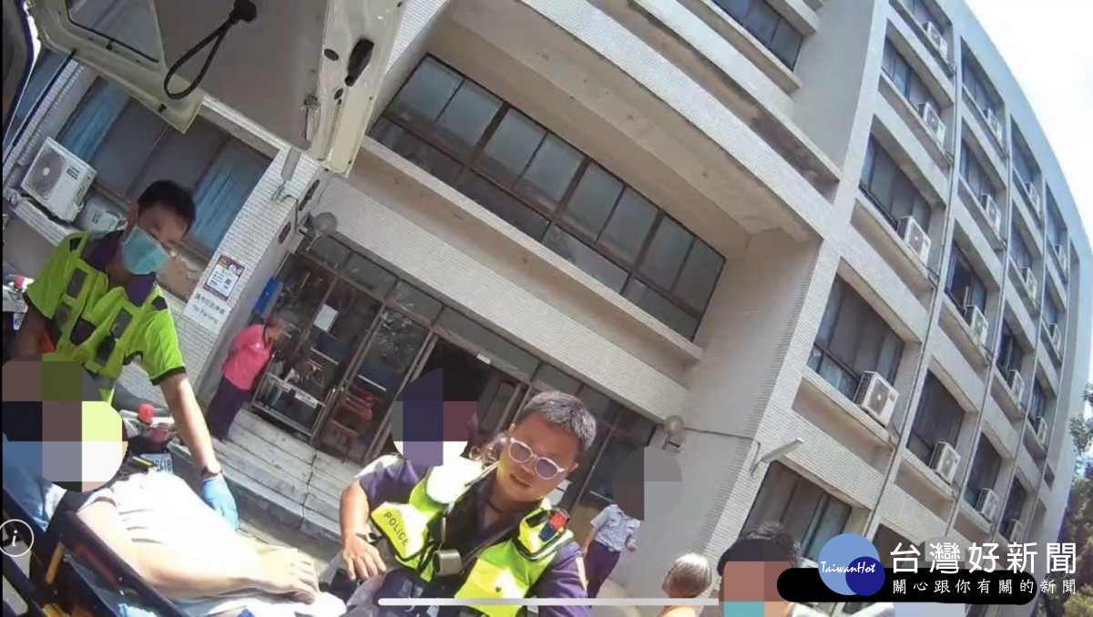 竹市警消聯手及時搶救化解男大生輕生危機。