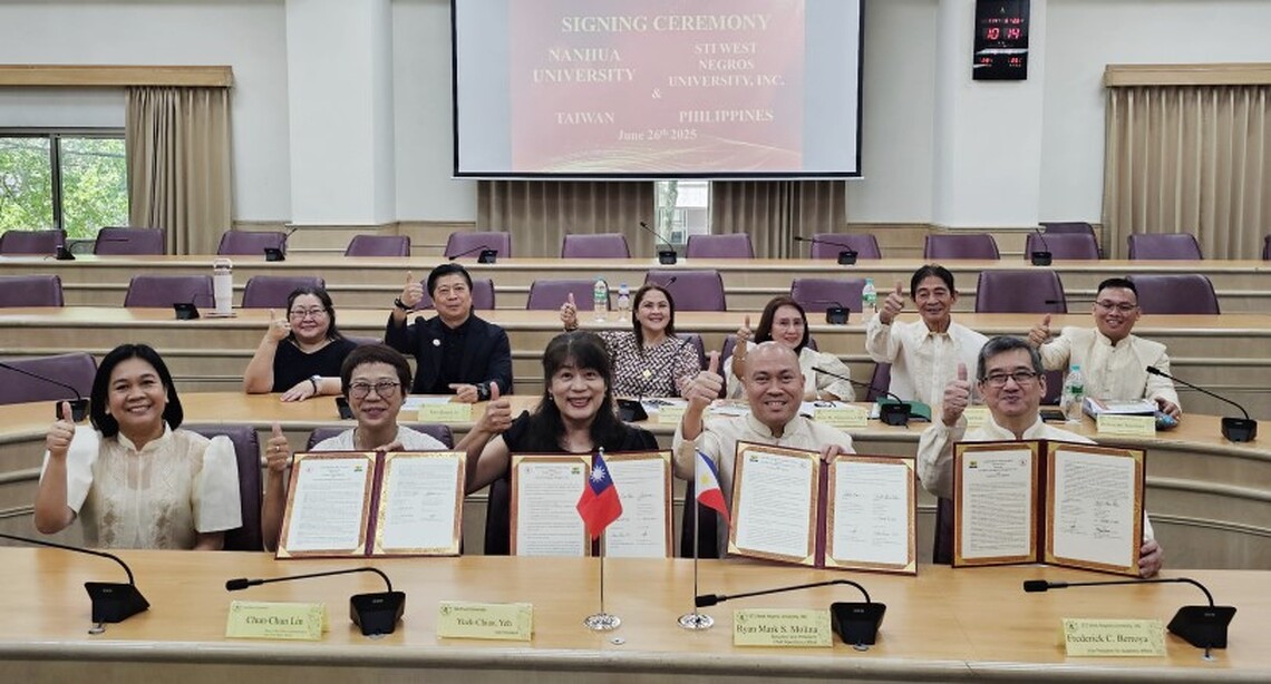 南華大學與菲律賓 STI West Negros University簽署姐妹校  持續拓展海外學習版圖