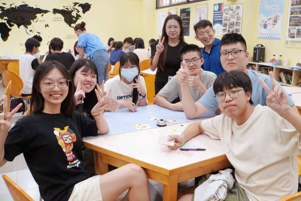 ▲員林高中學生到大葉大學參加英語營。(記者林明佑翻攝)