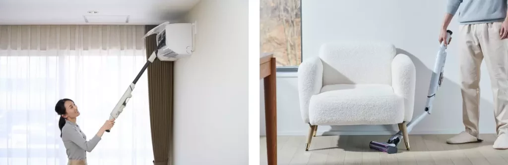 輕巧機身,可彎折延長管,無論高處低處,都能輕鬆應對