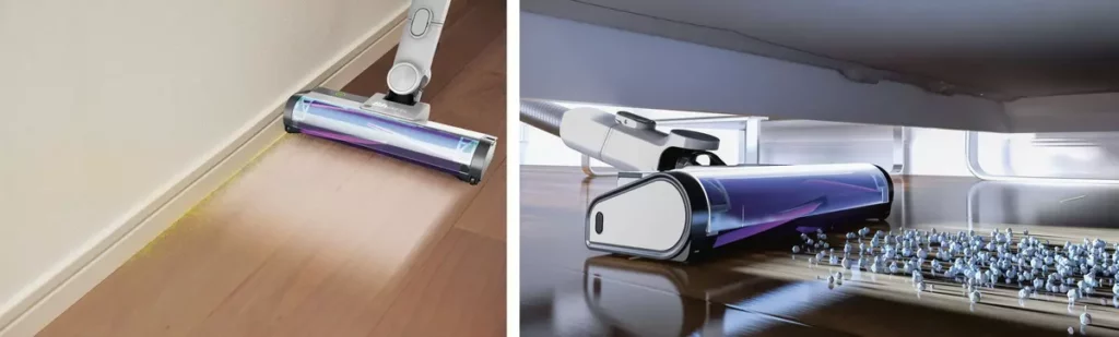 角落偵測可識別牆壁及房間角落,智慧調節,最高可提升2.5倍吸力