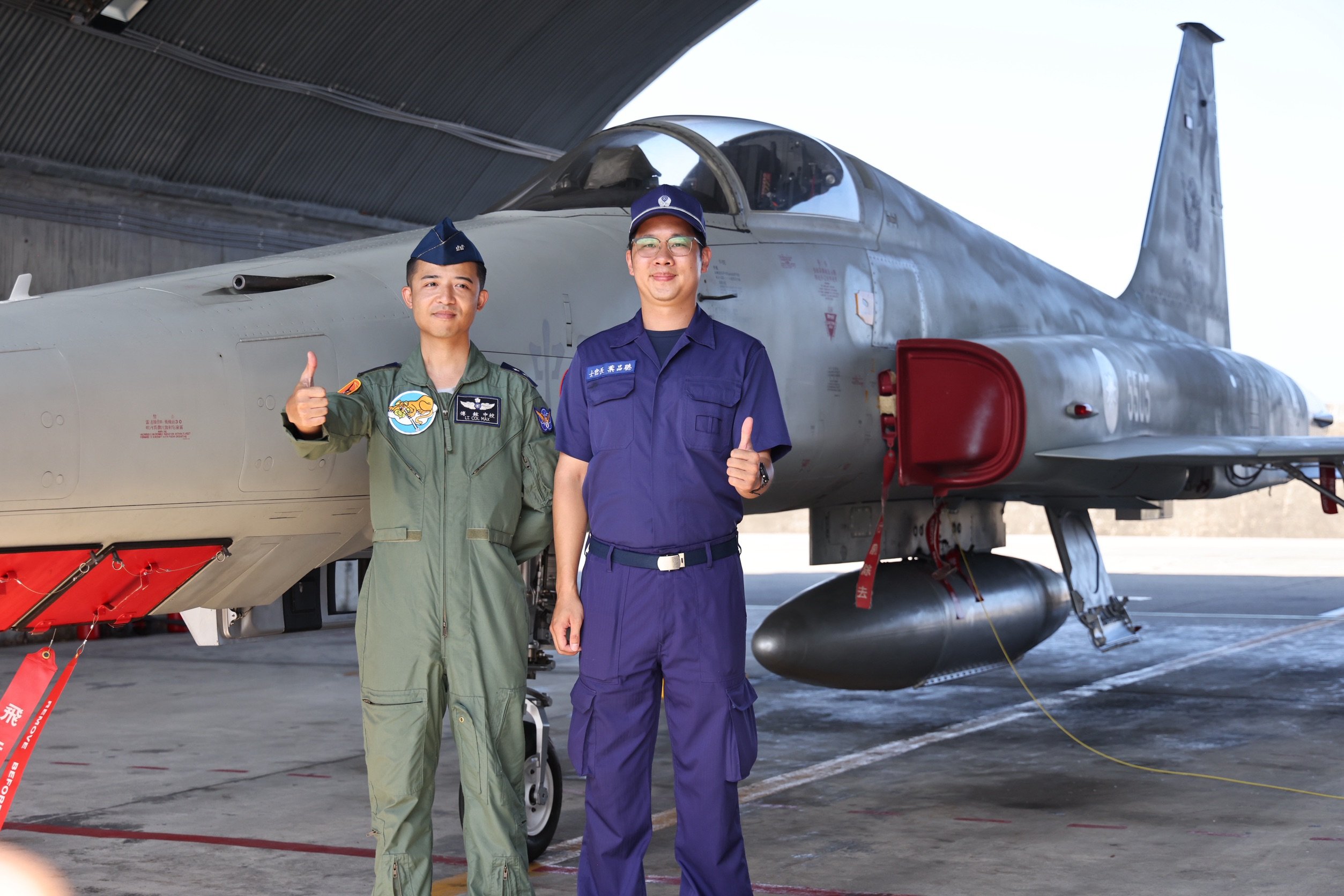 捍衛台海領空逾50年,空軍為F-5F/RF-5E型機舉行除役前的最後巡禮。林啟弘攝