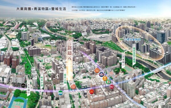 步行即享連鎖品牌與明星學區資源,優越自然環境相伴,無論早晨接送、晚間採買或親子散步,皆能輕鬆滿足,「出門即生活」的日常自在展開。圖/業者提供