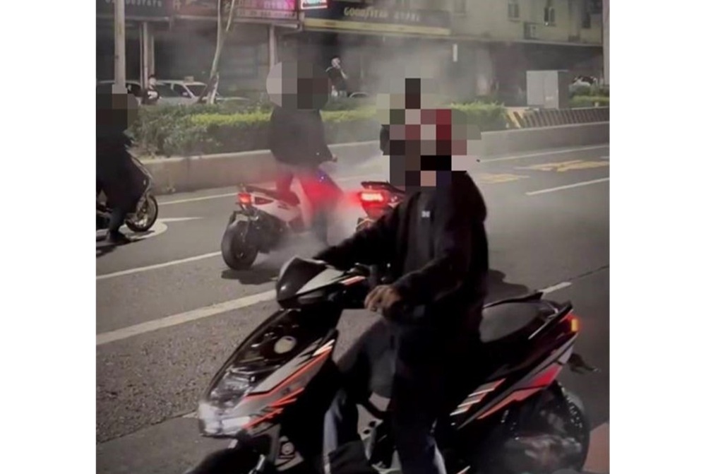 社群平台PO飆速燒胎 17歲少年拍影片涉公共危險被辦 212 cnews204250703a14