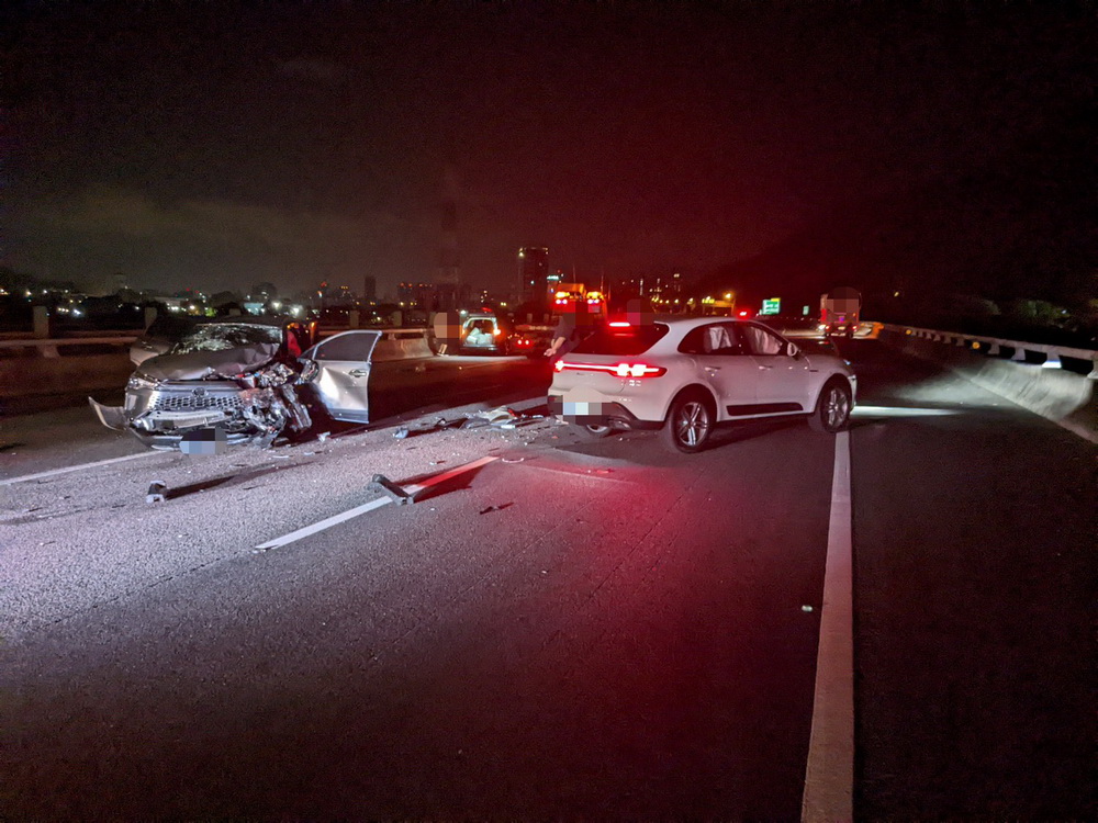 國道3號連環車禍1死7傷 警提醒移車避免二次意外