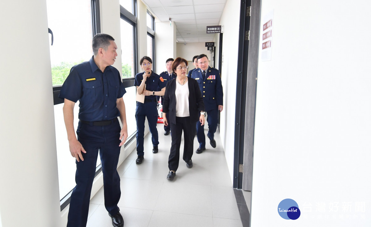 員林分局萬年派出所落成啟用,員林市南區警政治安更有保障。圖/記者鄧富珍翻攝