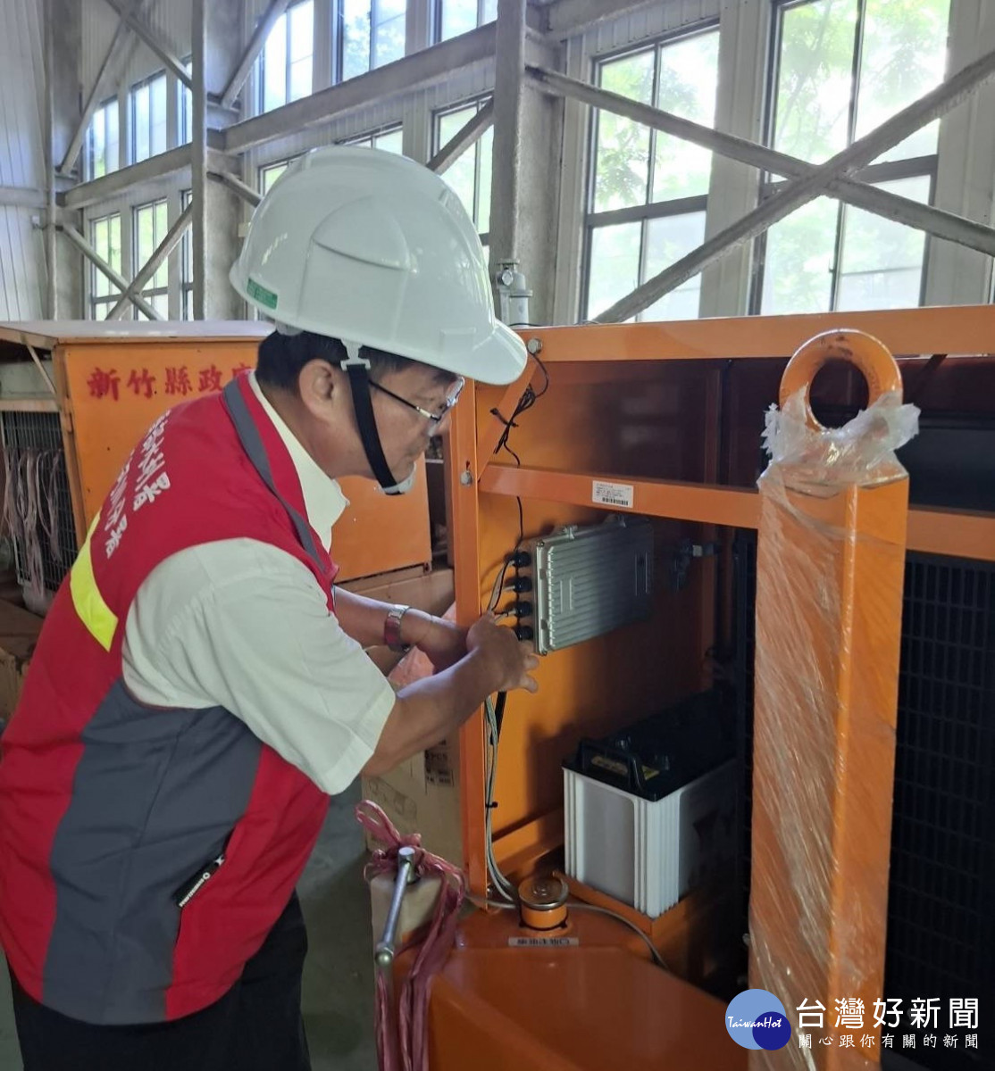 二河分署與新竹市政府協力，完成多組備援抽水機具整備。