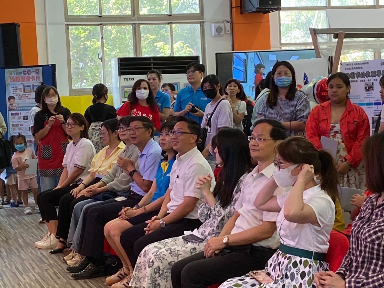 桃園國小舉辦「幼!邏輯探索桃樂園」學前程式教育成果發表會,邀集15所公私立及非營利幼兒園參與。(記者包克明 攝)