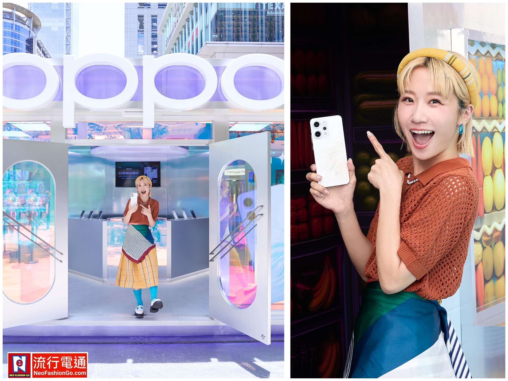 微風松高人魚機游上陸地 Lulu 黃路梓茵搶先體驗OPPO AI攝影翻玩復古冰菓室 怎麼拍都型！