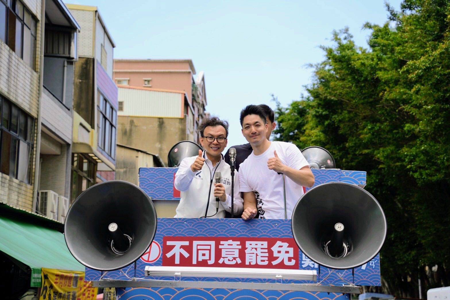 蔣萬安新竹掃街力挺鄭正鈐　批罷免無正當性籲民眾投下不同意票