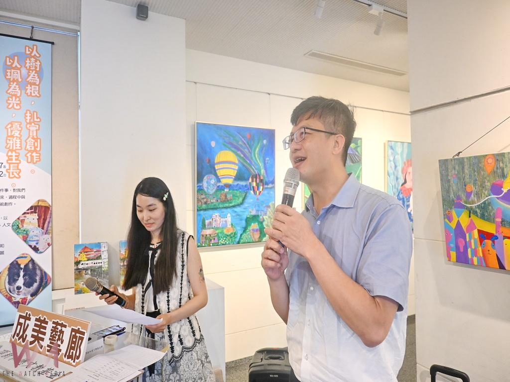 永靖鄉成美藝廊創作聯展登場 樹珮美學童趣藝術點亮成長之路