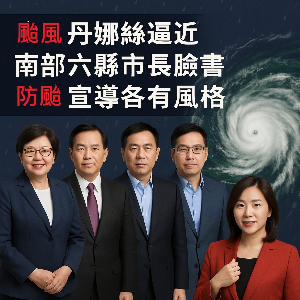 颱風丹娜絲逼近 南部六縣市長臉書齊發聲 防颱宣導各有風格
