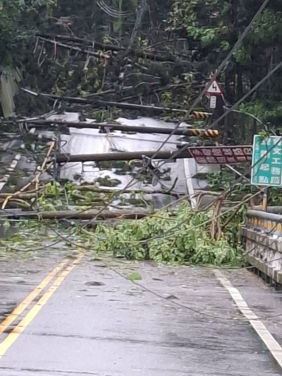 嘉義中埔台三縣,172公路無法通行(圖/民眾提供)