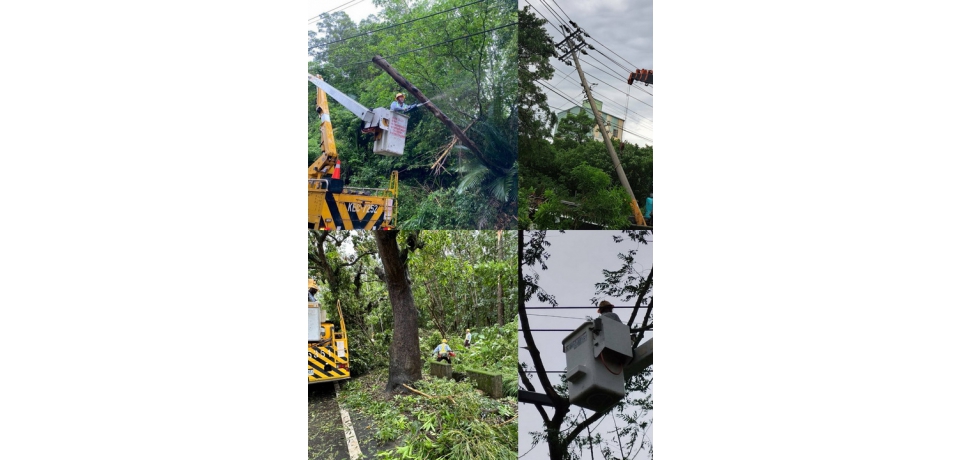 丹娜絲颱風夜襲 雲林沿海強風吹斷電線造成嚴重災情 台電雲林區處積極搶修中