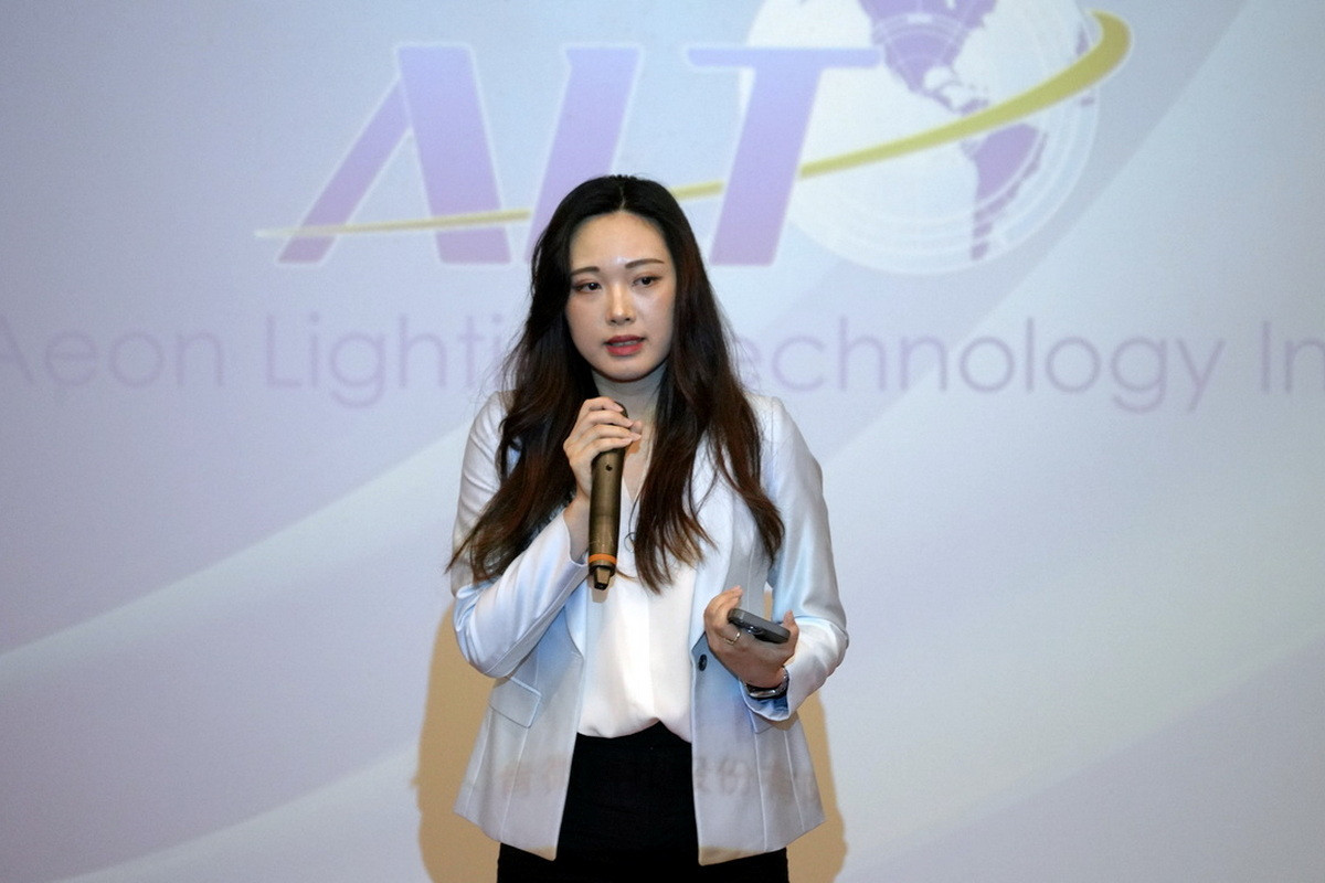 浩然科技幕僚長廖柏雅說明公司AI戰略。<br /><br /> 