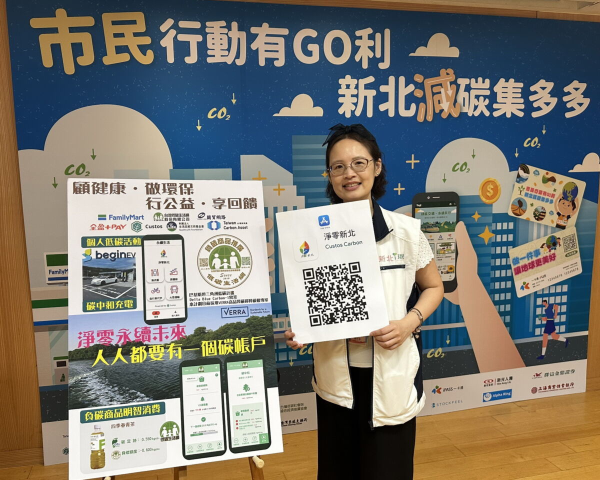圖/透過「淨零新北APP」購買「負碳商品」即可累積碳資產,目前已有多達20項「負碳商品」可購買!(新北市政府環保局提供)