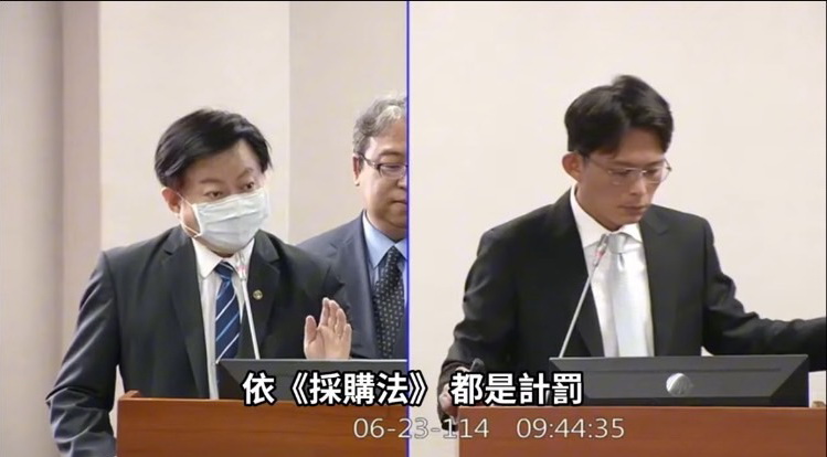 民眾黨團總召黃國昌質詢矯正署長周輝煌時痛批「八德外役監愛怎麼搞就怎麼搞!」,直言廠商「太皮」。(圖/國會頻道)