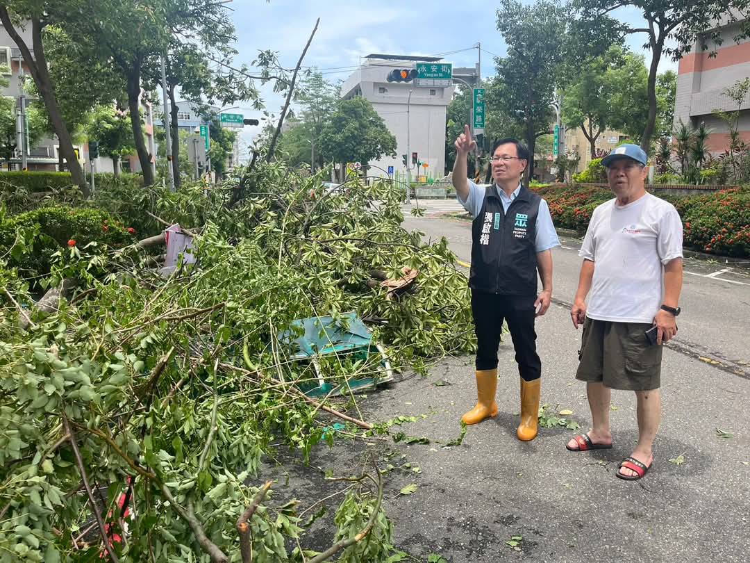 張啓楷指出,南部災情慘重,民眾黨團近日將向立法院提出緊急主決議,要求行政機關「從寬、從優、從速」撥發補助與推動重建。(圖/張啓楷國會辦公室)