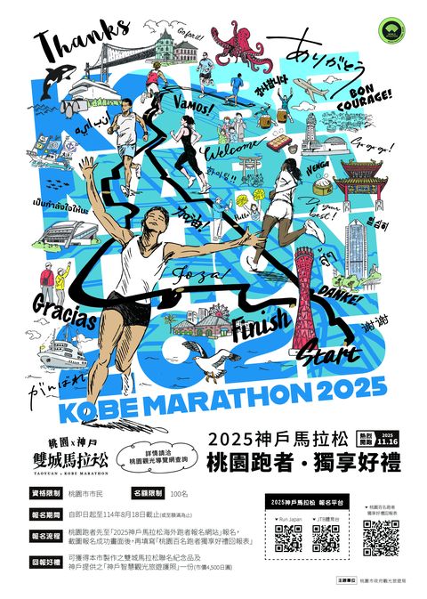 2025神戶馬拉松報名起跑 桃園跑者獨享好禮
