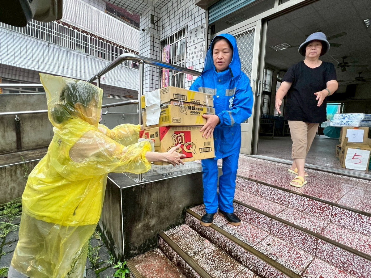 竹山鎮公所已將有關物資先準備。(竹山鎮公所提供)