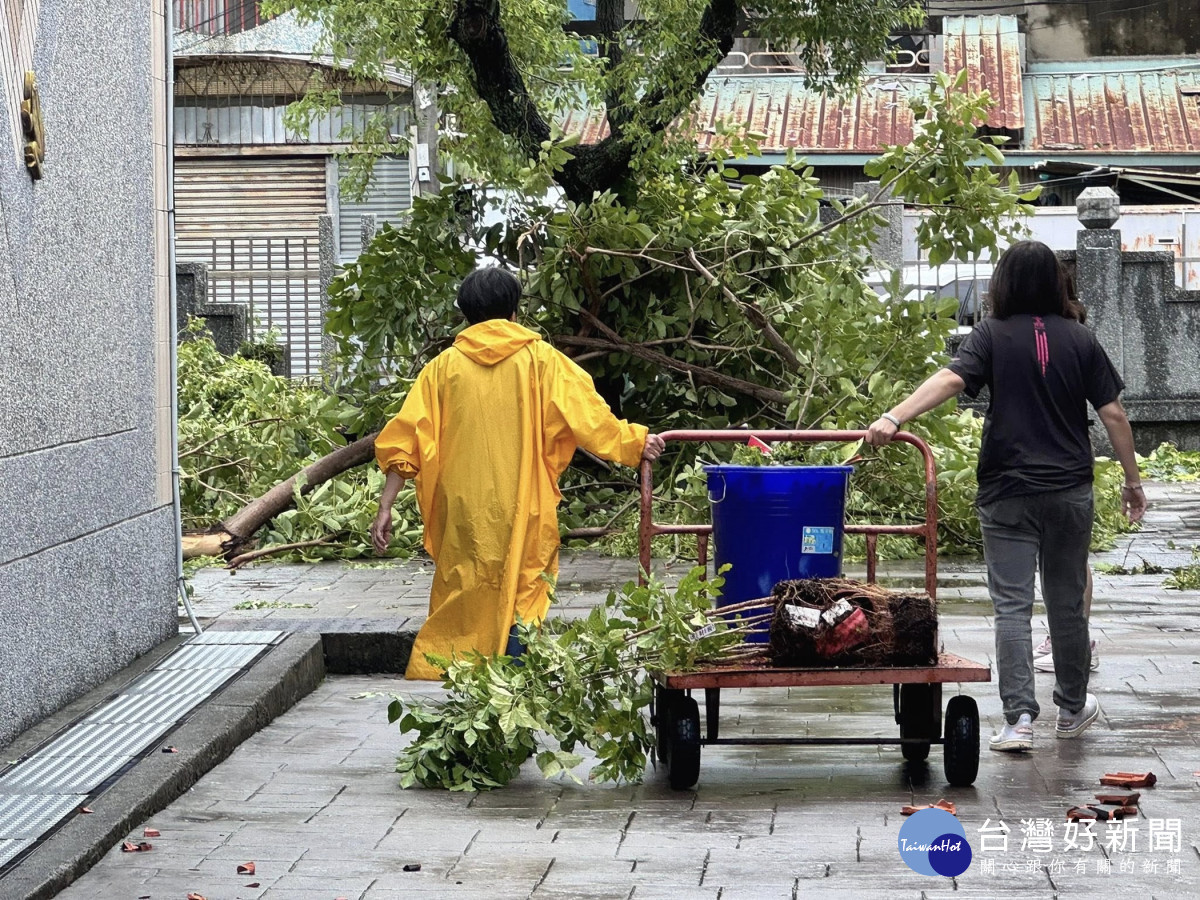 丹娜絲襲台嘉義市共31所學校提出災損通報／嘉義市府提供
