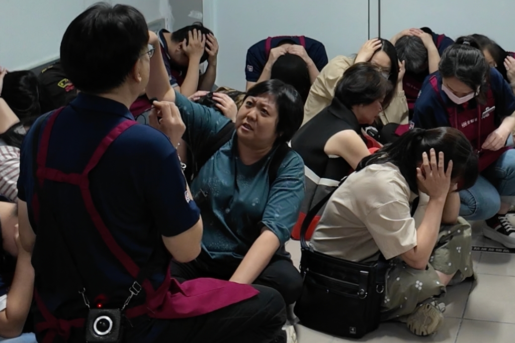 全民+全聯 一起來支援 防空疏散避難模擬演練 內政部 強化全社會防衛韌性及社會安全 9 MEITU 20250710 120308547