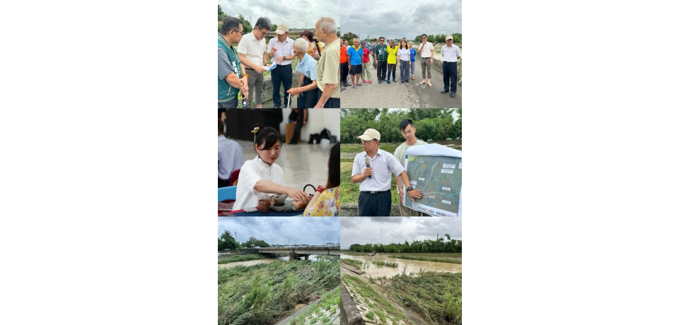 立委劉建國與第五河川分署長災後視察大湖口溪部分溢堤 將啟動橋梁與堤防改善工程 全力防範溢堤風險