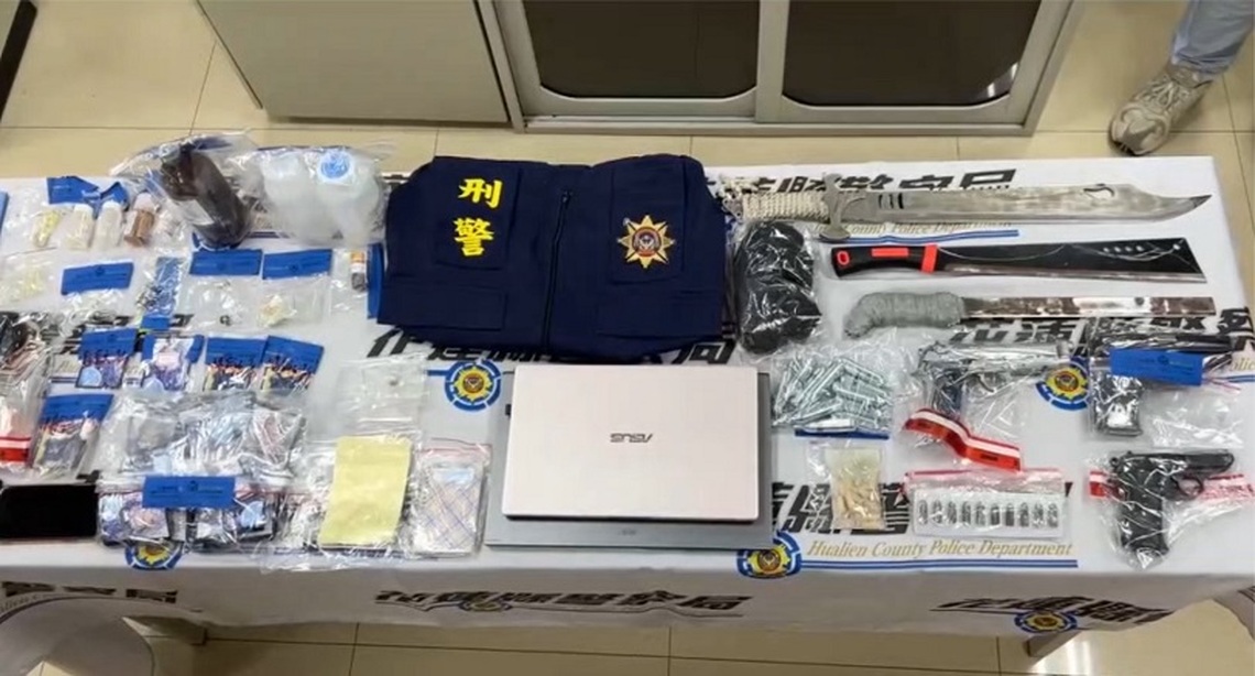 暴力集團吸收青少年  花警加強查緝破獲改造槍及毒品
