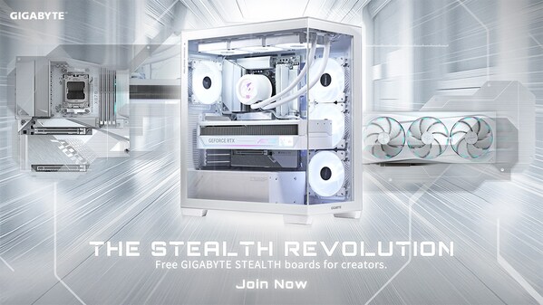 技嘉科技 Stealth Revolution 玩轉簡約裝機美學 力邀創作者打造純白夢幻桌機