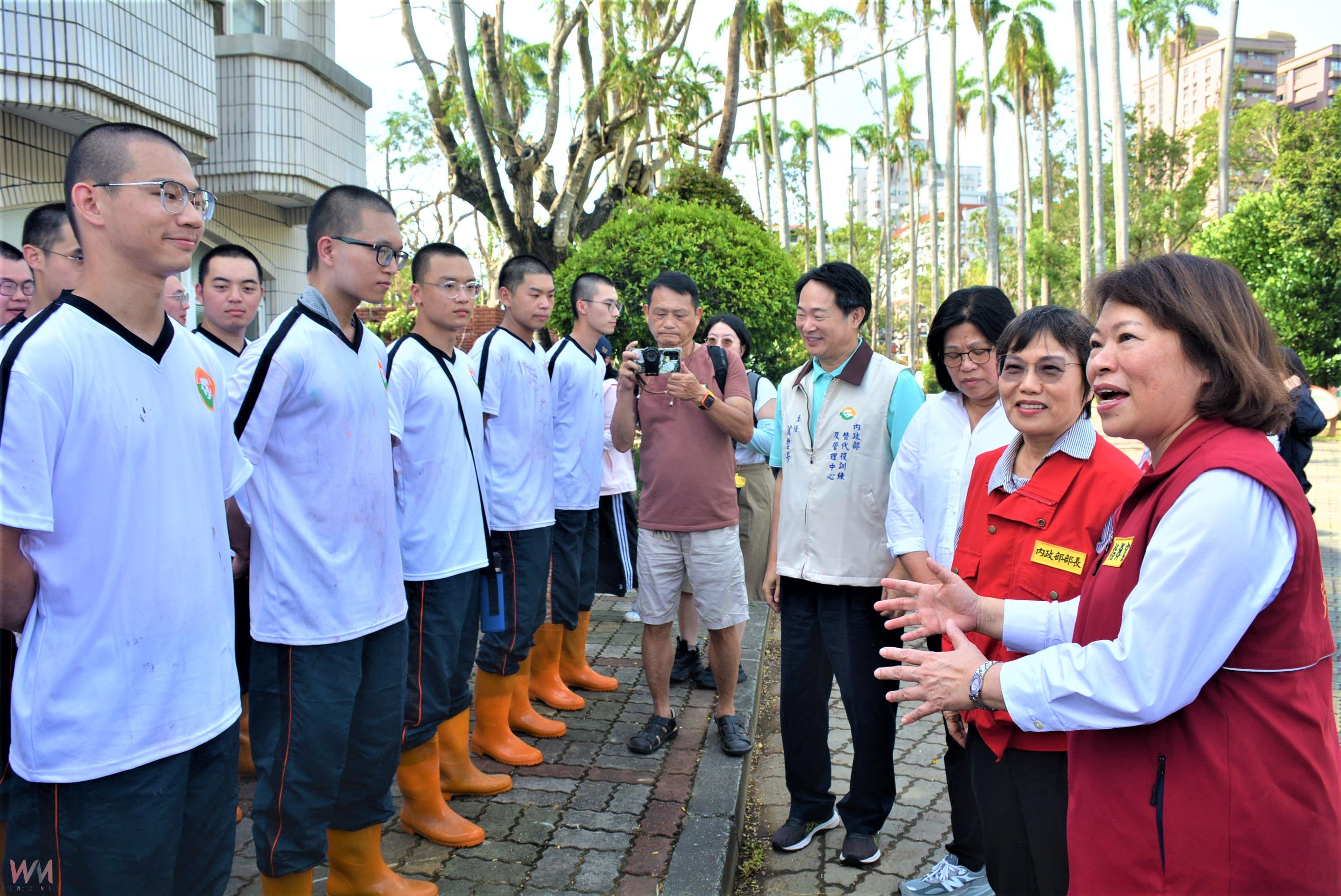 感謝投入第一線災後整建　內政部長、嘉義市長、立委慰勉替代役男