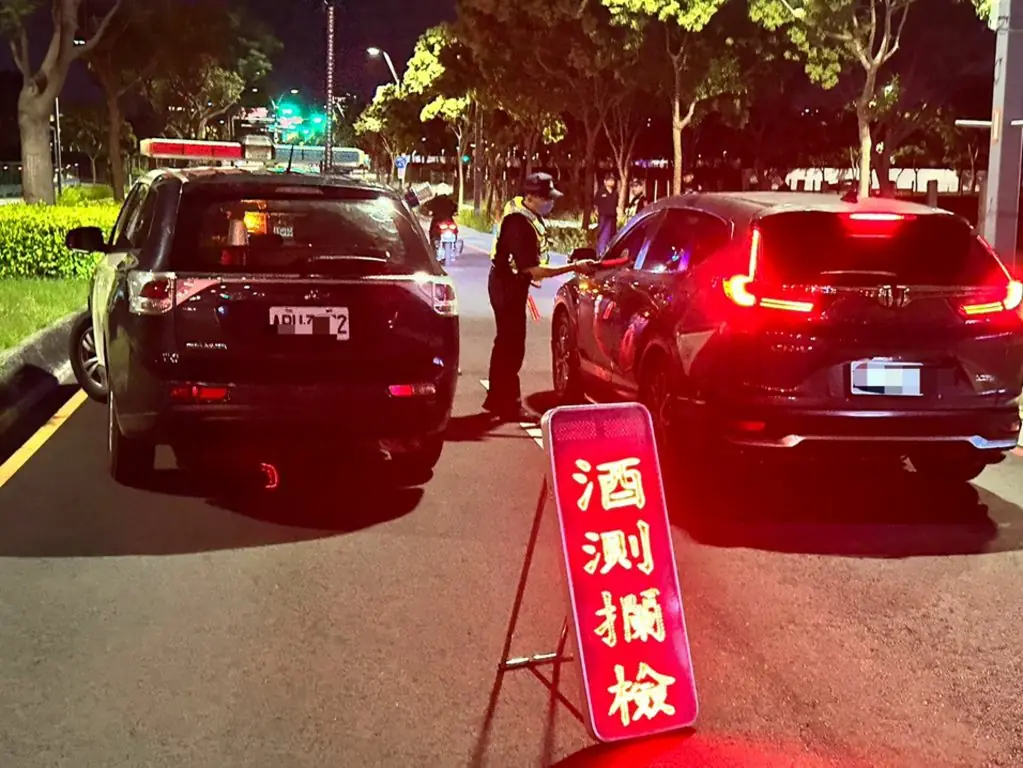 一兼二顧第六分局強化中央公園路-檢勤務防制事故兼抓酒駕