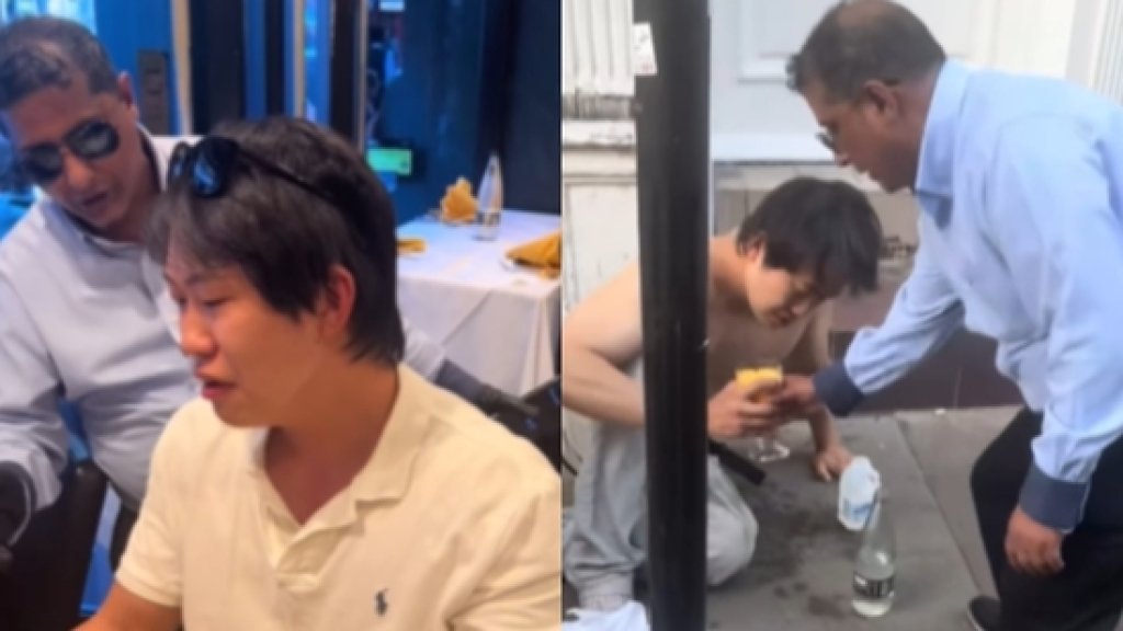 影/挑戰倫敦最辣咖哩!男吃一口就倒地「脫光上衣躺餐廳外」 影片網路瘋傳